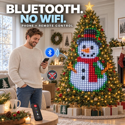🎅No WiFi Needed Pixel Christmas Lights | Built-in Timer For Auto On/Off | Create Magical Christmas Night