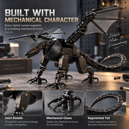 🥚2-in-1 Transforming Mechanical Egg – 🐉Dragon, Phoenix & Winged Unicorn