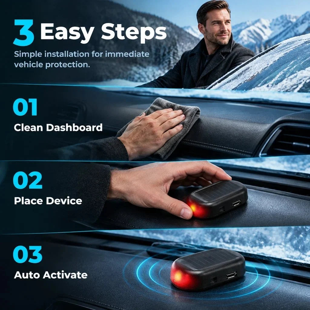Three-step dashboard placement illustration