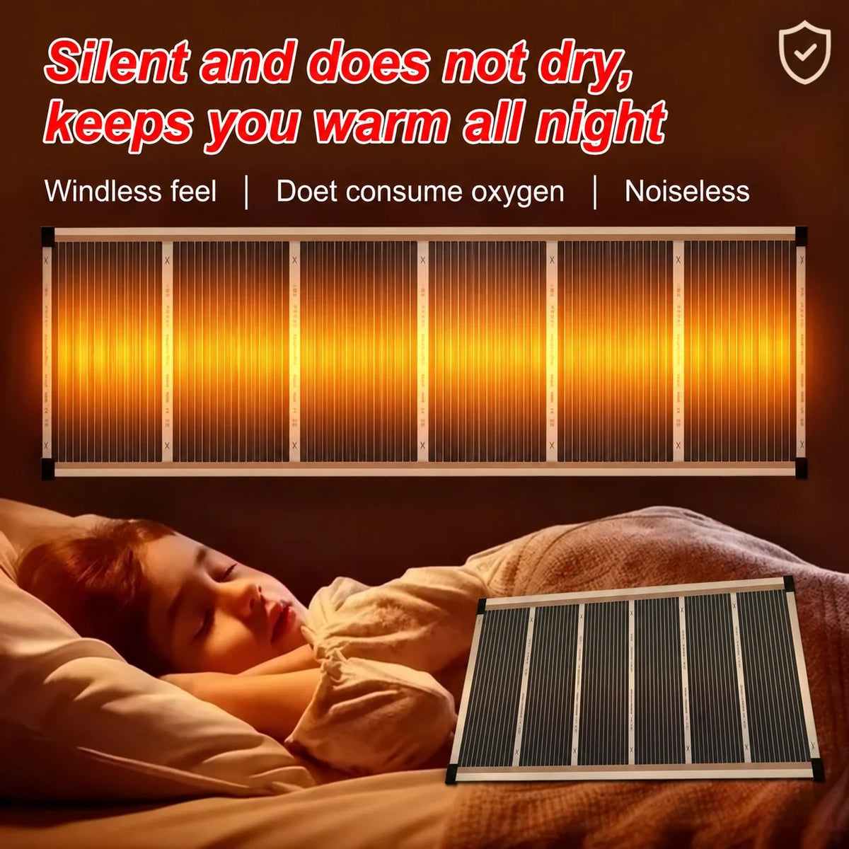 ⚡ 3-S Rapid Heating🔥 Upgraded Far-Infrared Ceramic Wall Heater – Energy Efficient,Low Noise & Quiet Comfort🔥✨