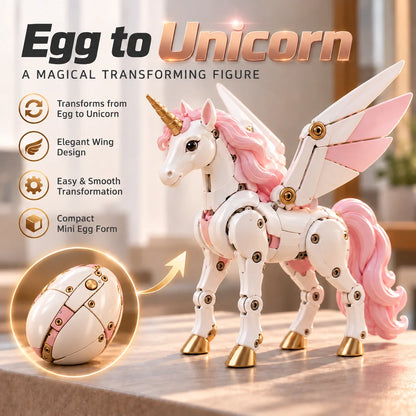 🥚2-in-1 Transforming Mechanical Egg – 🐉Dragon, Phoenix & Winged Unicorn
