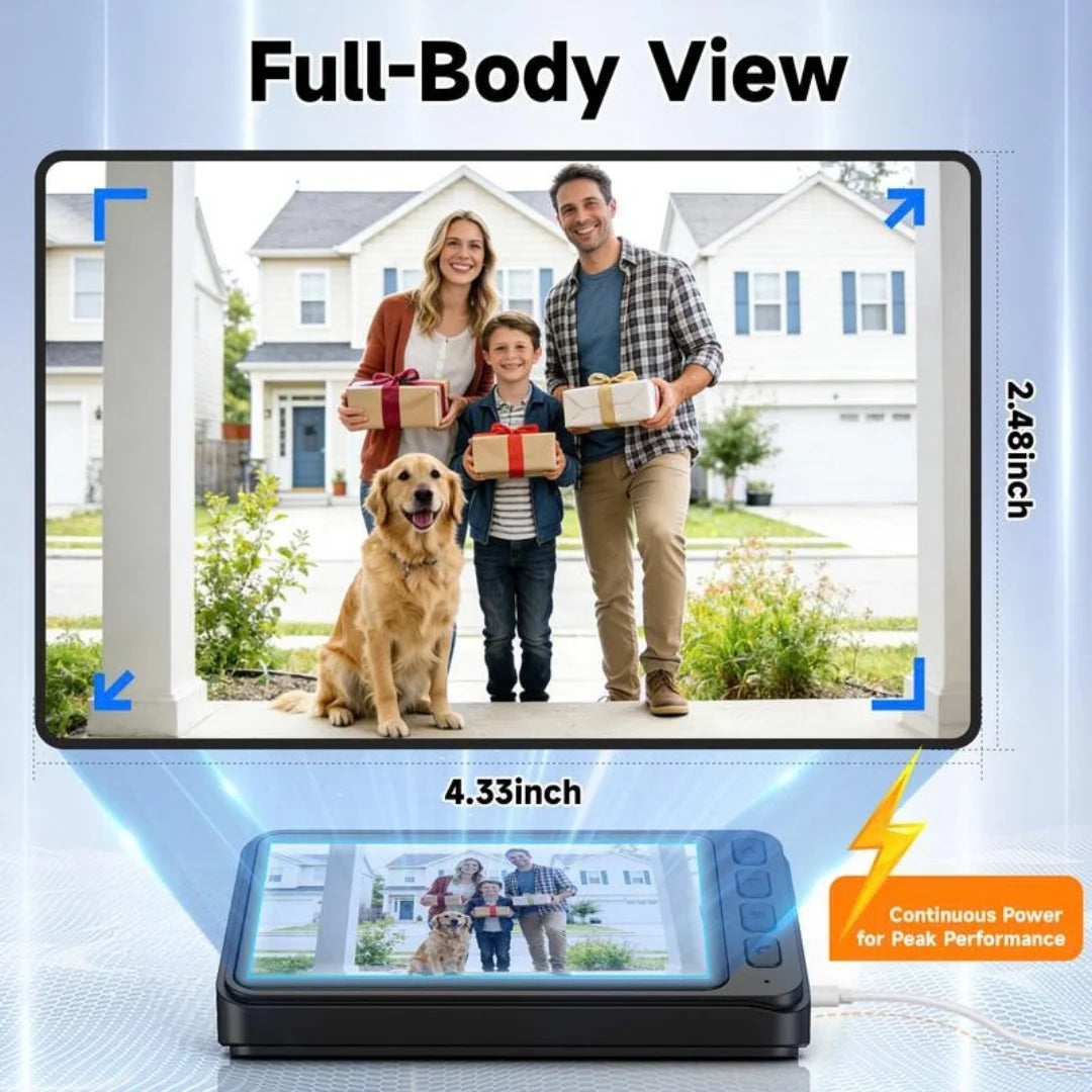 🚪X8 WiFi-Free Video Doorbell Kit— No App or Home Wi-Fi