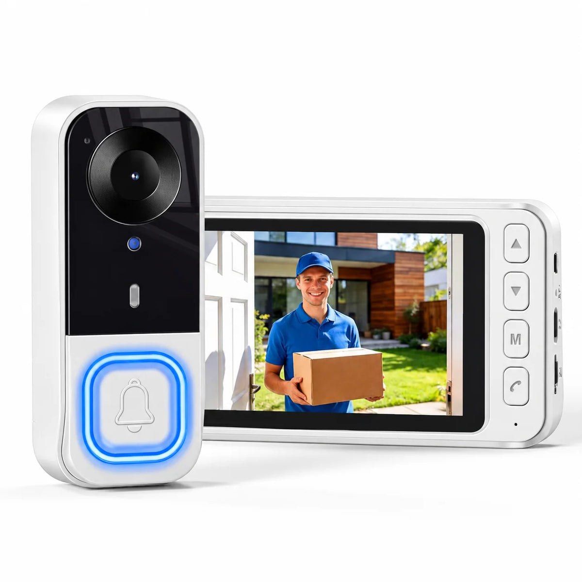 🚪X8 WiFi-Free Video Doorbell Kit— No App or Home Wi-Fi