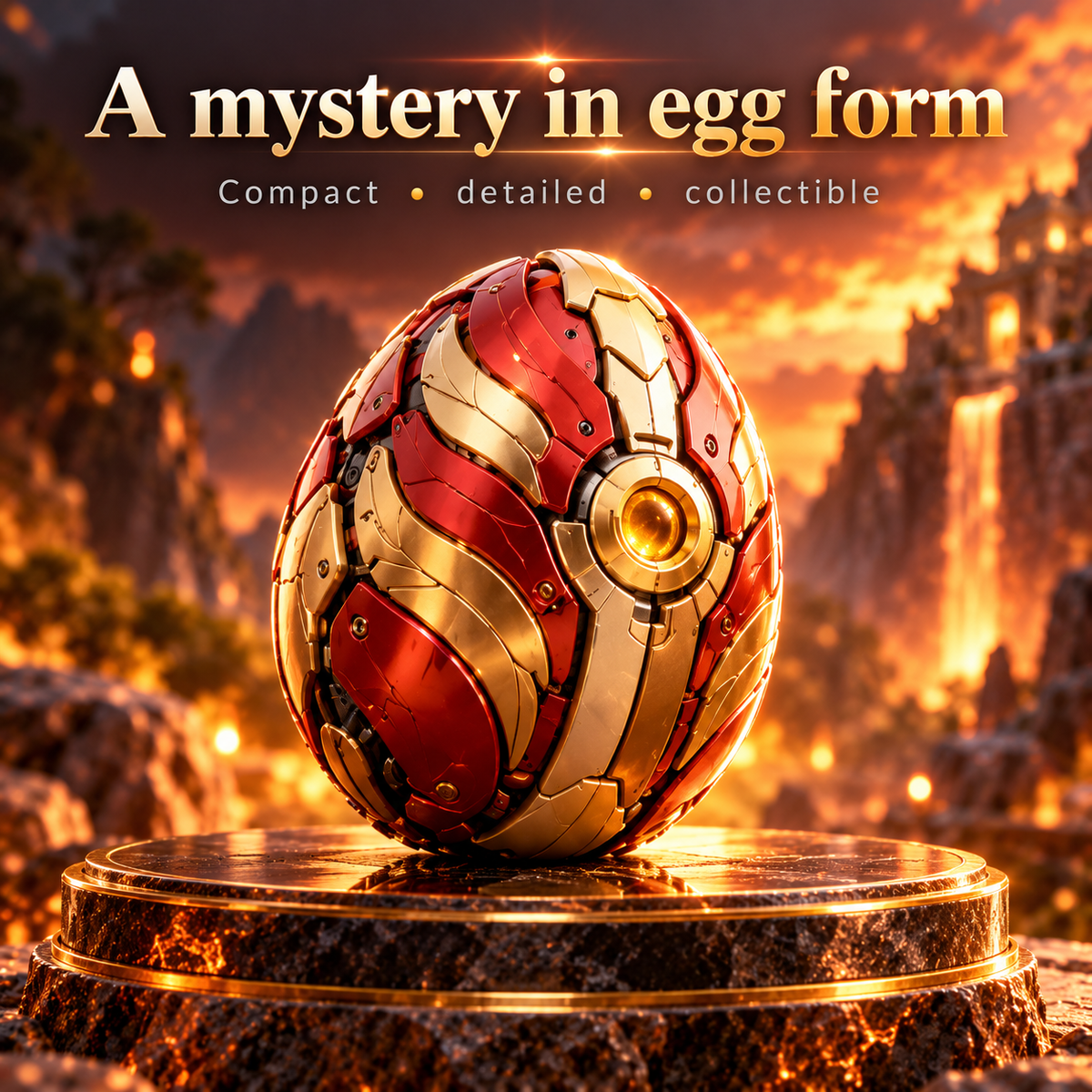 🥚2-in-1 Transforming Mechanical Egg – 🐉Dragon, Phoenix & Winged Unicorn