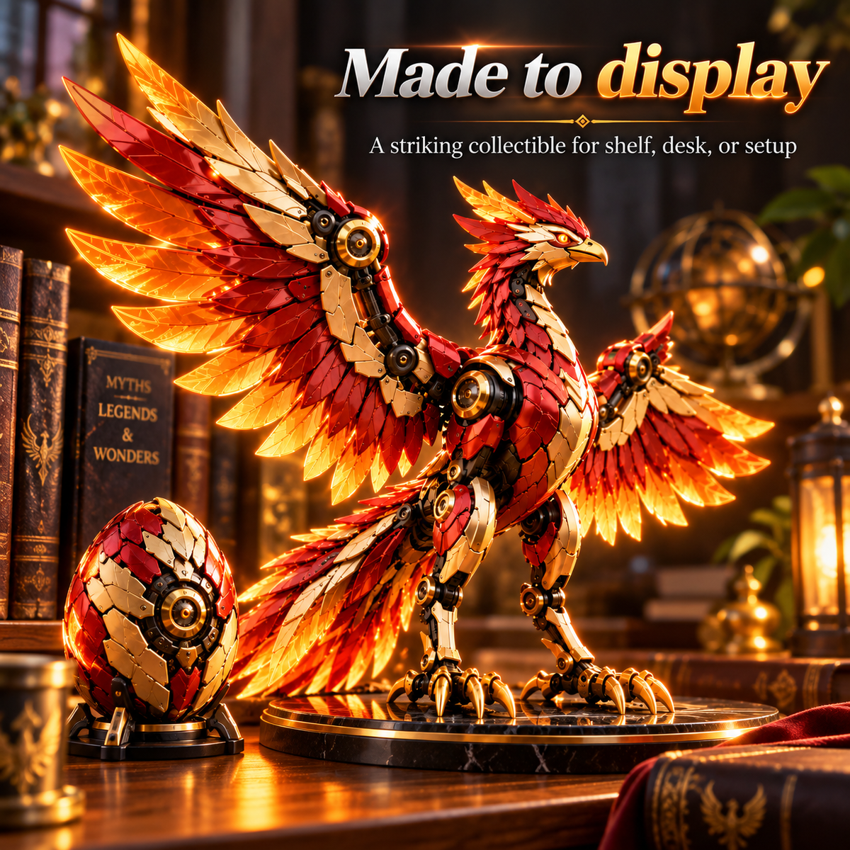 🥚2-in-1 Transforming Mechanical Egg – 🐉Dragon, Phoenix & Winged Unicorn