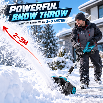 ❄️Brushless Cordless Snow Shovel Foldable with Wheels | For Makita 18V Battery🔋