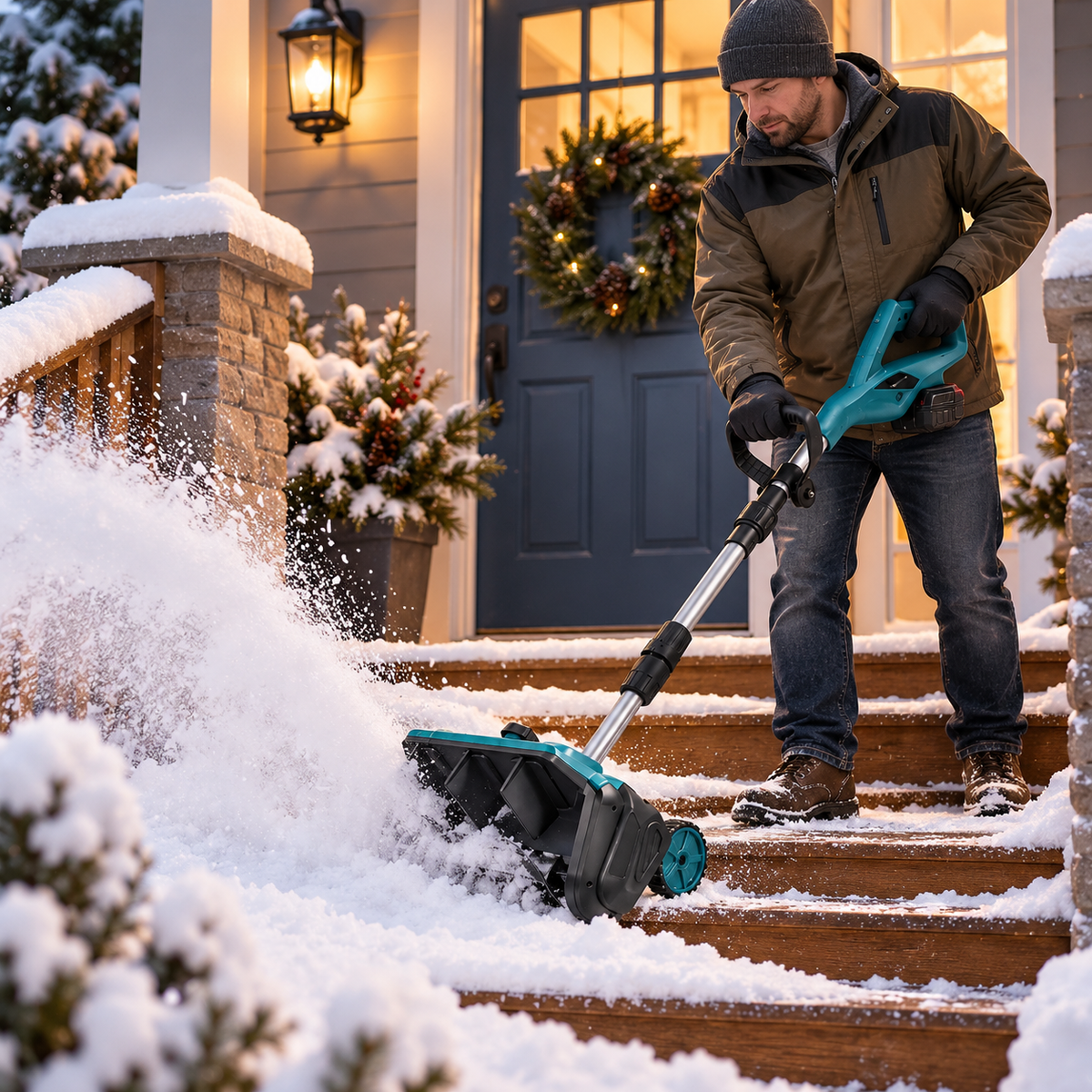 ❄️Brushless Cordless Snow Shovel Foldable with Wheels | For Makita 18V Battery🔋
