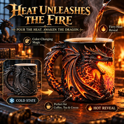 🔥 Last Day 50% OFF 🐉 Dragonfire Heat-Reveal Magic Mug 🔥
