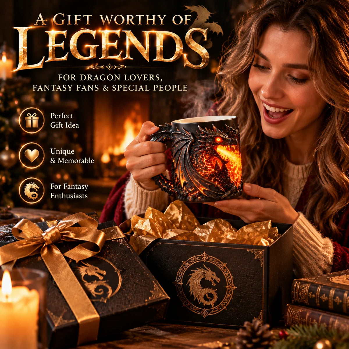 🔥🐉 Dragonfire Heat-Reveal Magic Mug