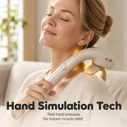 🔥HOT SALE 50% OFF! 💆‍♂️💨 Stop begging for a back rub — this long-handle massager reaches every knot you can't. Ergonomic, cordless, and surprisingly powerful. Your shoulders will finally get the memo. ✨