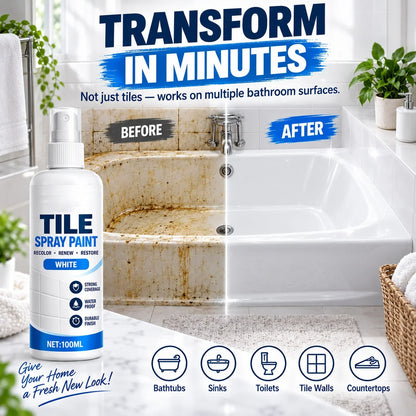 🎨 Tile Renewal Spray Paint |Refresh Compatible Tile & Household Surfaces