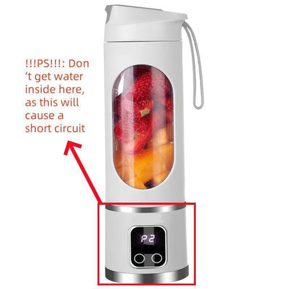 🍹 Portable Smoothie Blender – Smart LED Display & USB Rechargeable Design
