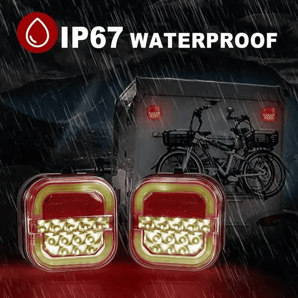 🚚 🔥Wireless Magnetic LED Trailer Lights Kit – Tail, Brake & Turn Signals