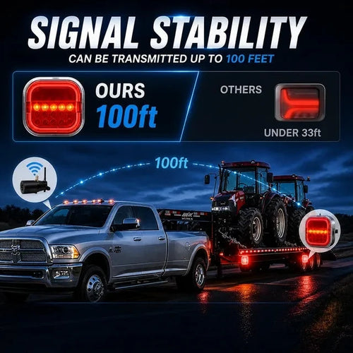 🚚 🔥Wireless Magnetic LED Trailer Lights Kit – Tail, Brake & Turn Signals