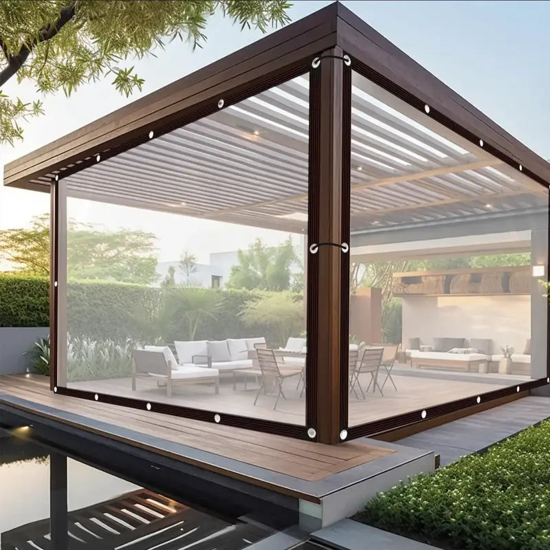 Transparent PE tarpaulin outdoor cover - image 8