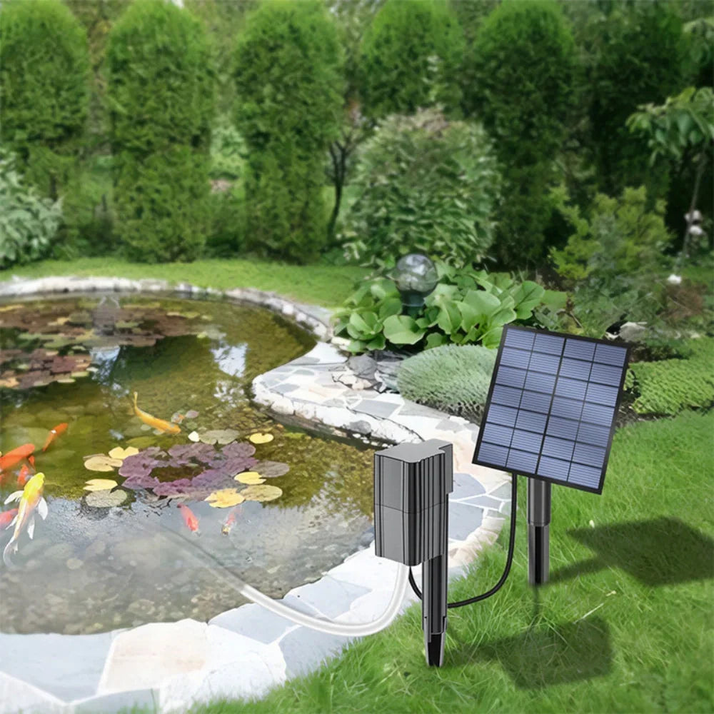 Last Day 48% OFF🔥Solar Pond Aerator with Air Pump🐟