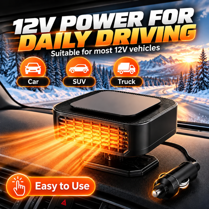 ⏳ Last Day 49% OFF ✨Portable Car Heater Defroster with 360-Degree Rotating Base