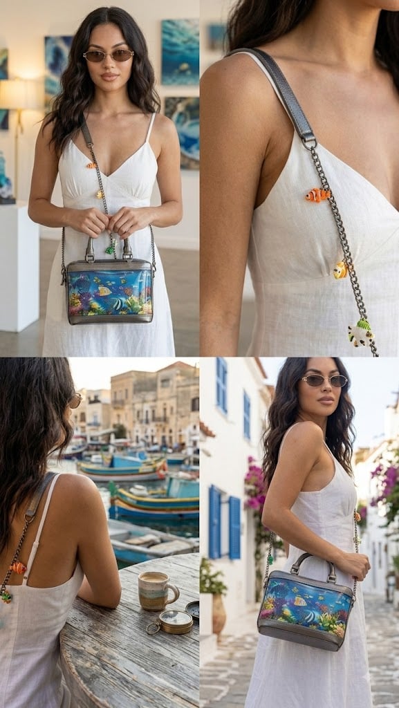 🌊🐠 Transparent Ocean Bag 💥 Carry a Little Piece of the Sea