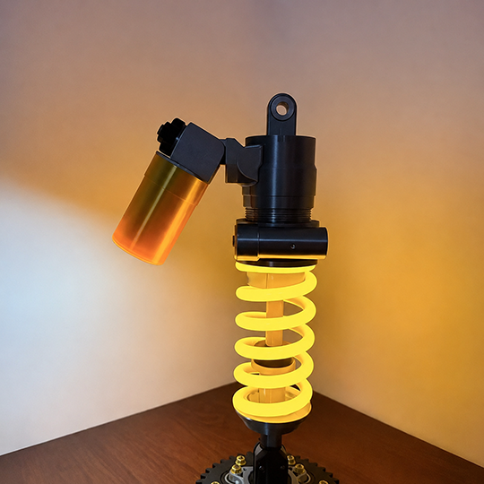 🎁Father's Day Limited Sale🔥Inspired Suspension Shock Absorber Lamp - Adjustable LED Light for Gamers & Car Enthusiasts
