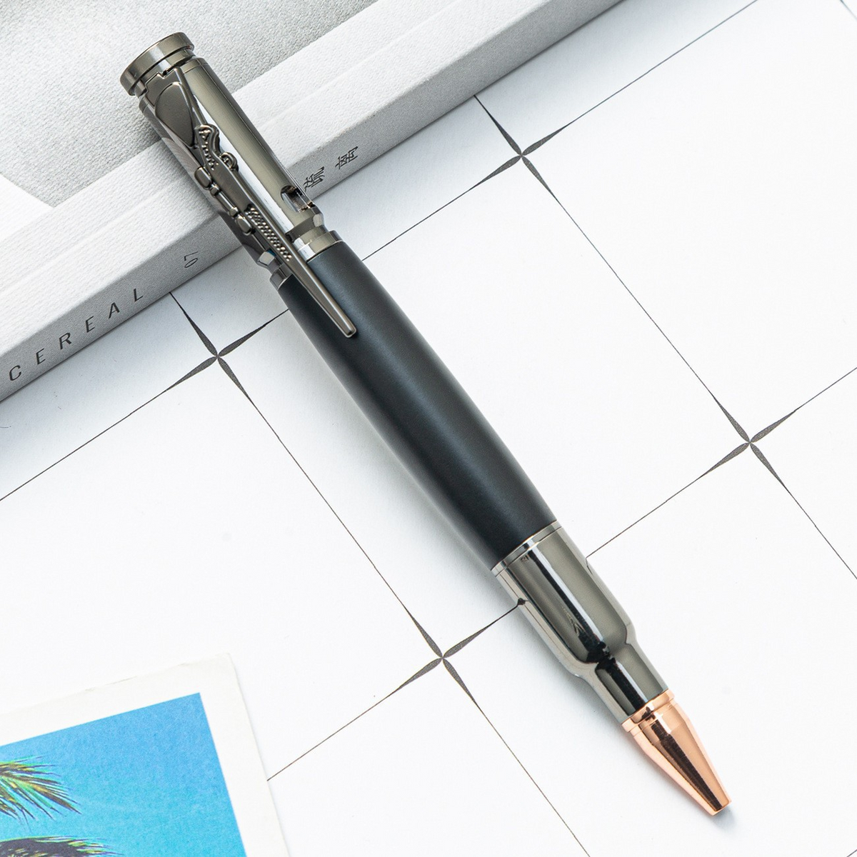 🖊️ Box Elder Burl Bolt-Action Pen – Hand-Finished Wooden Writing Pen