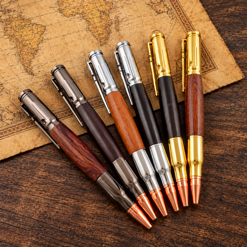🖊️ Box Elder Burl Bolt-Action Pen – Hand-Finished Wooden Writing Pen