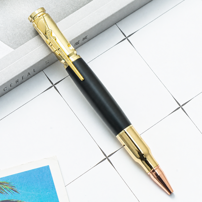 🖊️ Box Elder Burl Bolt-Action Pen – Hand-Finished Wooden Writing Pen