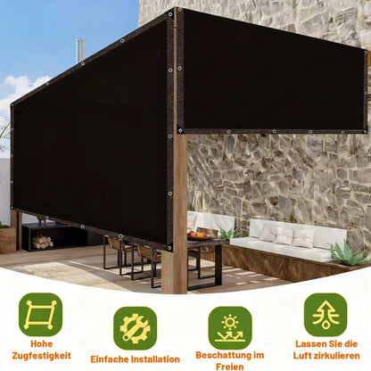 🎁Heavy‑Duty Sunblock Shade Cloth, Breathable Outdoor Shade Fabric for Patio, Garden, Backyard, Create Cool Comfortable Shaded Space