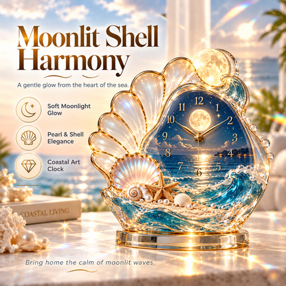 Ahlwocore sailboat coastal decorative clock