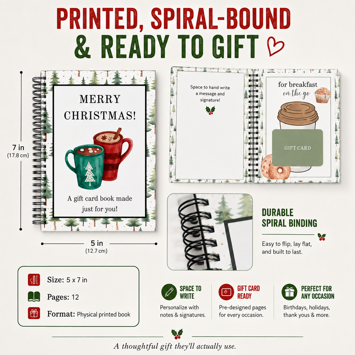 Buy multiple offers🔥 Festive Christmas Gift Card Book – Ideal Holiday Present