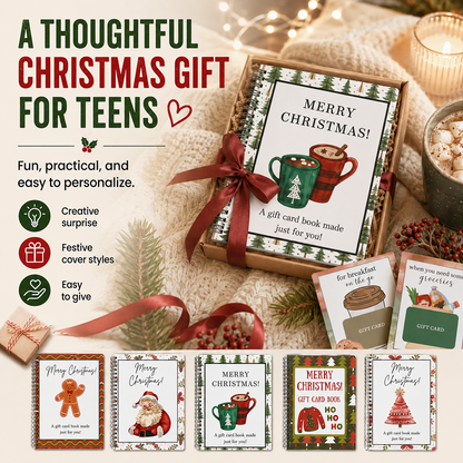 Buy multiple offers🔥 Festive Christmas Gift Card Book – Ideal Holiday Present