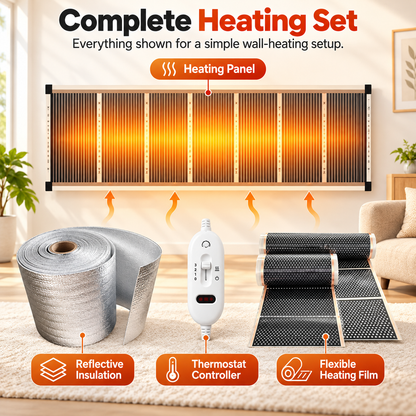 🔥 Wall-Mounted Electric Heating Panel – Slim Indoor Radiant Heater
