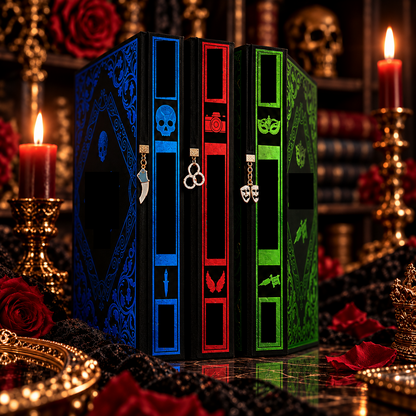 🖤 Gothic Collector Hardcover Trio – Blue, Crimson & Emerald Editions