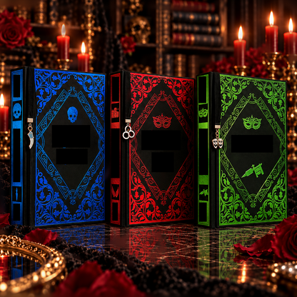 🖤 Gothic Collector Hardcover Trio – Blue, Crimson & Emerald Editions