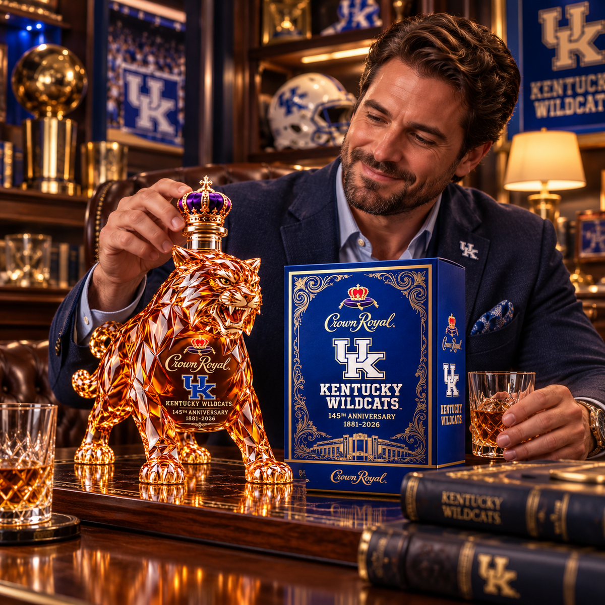 🔥POUR WITH PRIDE👑GO 'CATS 145th Anniversary Whiskey Bottle- Limited Edition🥃