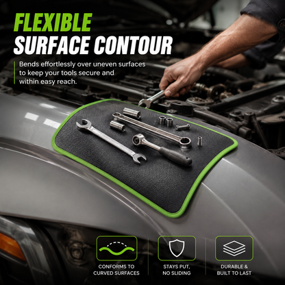 3-Piece Flexible Magnetic Tool Mat & Tray Holder 🛠️🧲