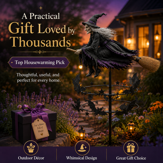 🔥49% Off Last Day -Halloween Early Bird Special🧙‍♀️ The Enchanted Witch Garden Wind Spinner