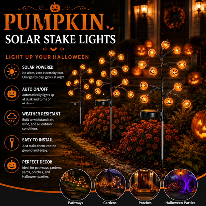 🎃 Hurry! 50% OFF Last Day – Solar Pumpkin Lights Light Up Your Halloween Yard 👻