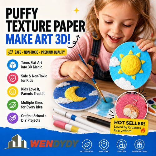 ✨Unlock Magical 3D Art! 🎨Foam Texture Painting Paper👩‍🎨 Create Stunning Textured Paintings Easily