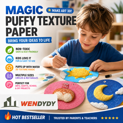 ✨Unlock Magical 3D Art! 🎨Foam Texture Painting Paper👩‍🎨 Create Stunning Textured Paintings Easily