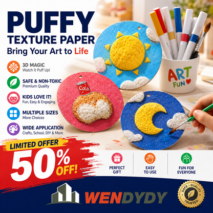 ✨Unlock Magical 3D Art! 🎨Foam Texture Painting Paper👩‍🎨 Create Stunning Textured Paintings Easily
