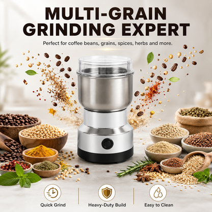 ⚡High-Speed Stainless Steel Grain Grinder – Powerful Electric Mill for Fast, Fresh Grinding