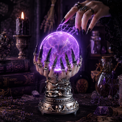 🔥🔥Free Shipping Dark Witch's Hand Lightning Crystal Ball - Touch to awaken the mysterious magic