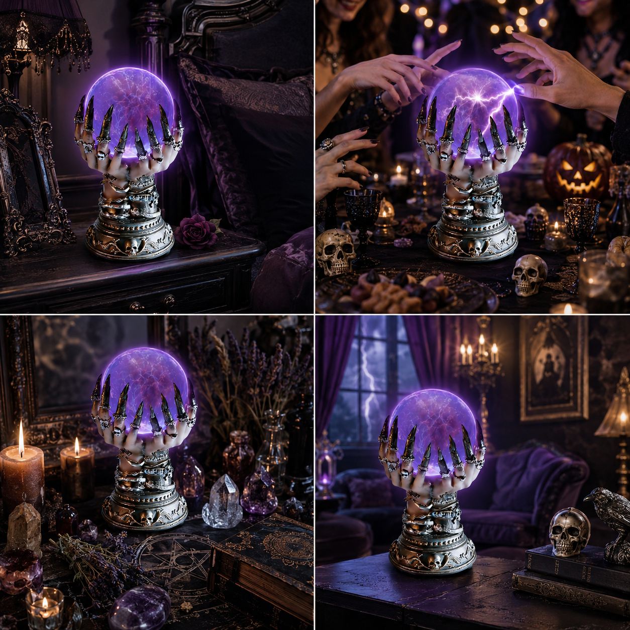 🔥🔥Free Shipping Dark Witch's Hand Lightning Crystal Ball - Touch to awaken the mysterious magic