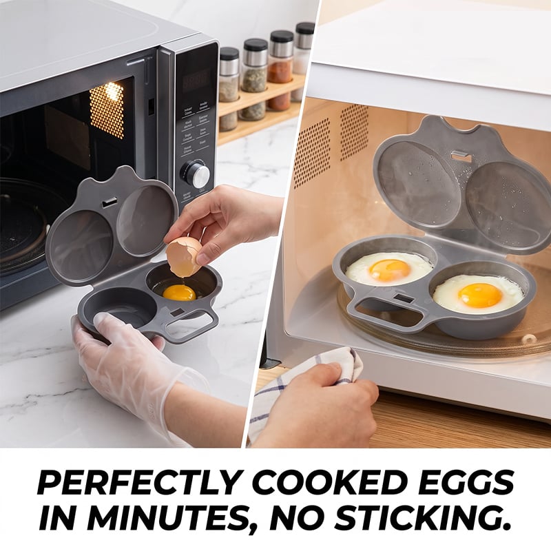 ⚡ Microwave Egg Poacher – Perfect Eggs in Minutes