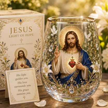 🙏🙏✝️ 2026 Limited Edition “Morning Prayer” Glass Tea Cup ☀️☕ – Faith & Serenity Collection