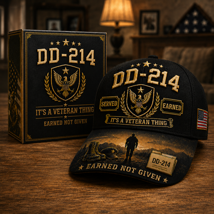 DD-214 Served Earned Commemorative Cap