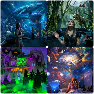 🌌Beyond Reality: Transform Your Sanctuary with the 5D Galaxy Ocean Projecto