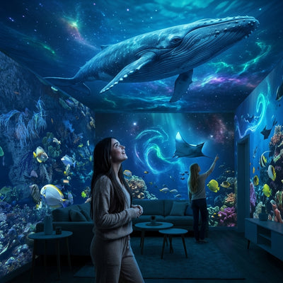 🌌Beyond Reality: Transform Your Sanctuary with the 5D Galaxy Ocean Projecto
