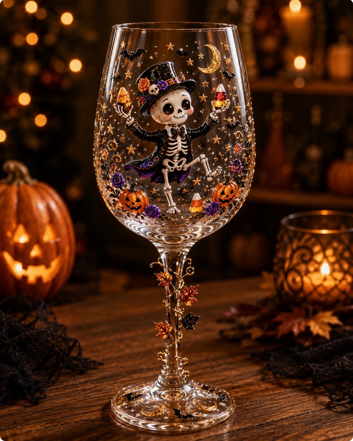 🎃  Halloween Goblet – Spooky Stemmed Glass