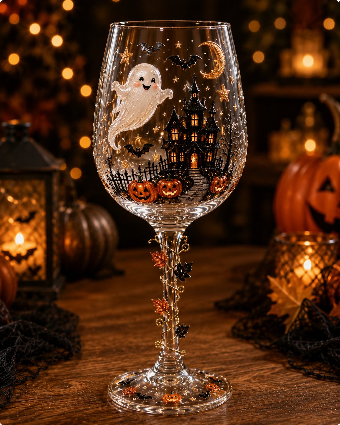 🎃  Halloween Goblet – Spooky Stemmed Glass